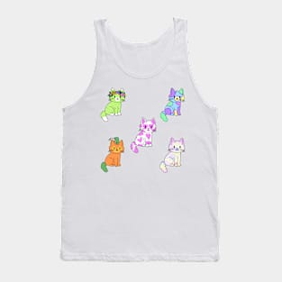 Kitties Sticker Pack 4 Tank Top